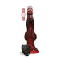 Icon Brands | Alien Nation Fire Dragon Red/Black 22.9cm Vibrating Thrusting Fantasy Dong with Remote