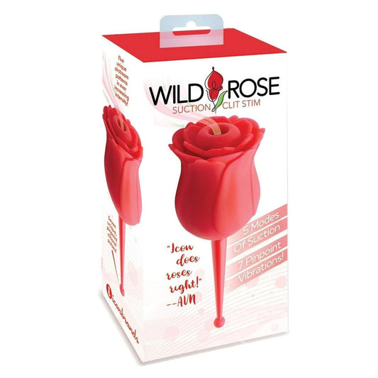 Icon Brands | Wild Rose Le Point Red USB Rechargeable Air Pulse Stimulator Vibrator