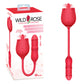 Icon Brands | Wild Rose Lick & Thrust Red USB Rechargeable Air Pulse Stimulator and Vibrator