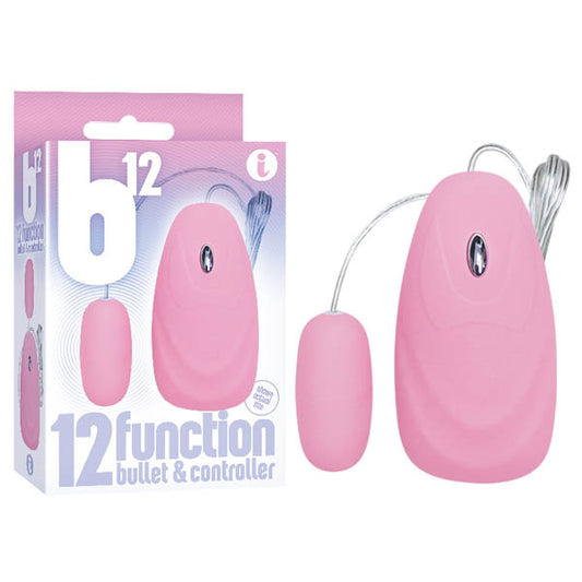 Icon Brands | B12 Pink 12-Function Bullet Vibrator