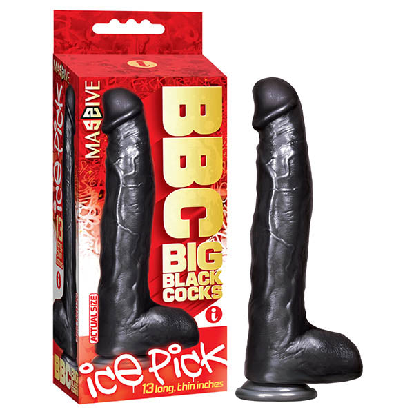 Icon Brands | BBC (Big Black Cocks) - Ice Pick - 33cm (13") Dildo Dong