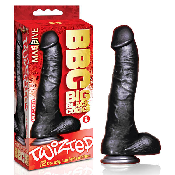 Icon Brands | BBC (Big Black Cocks) - Twizted - 30.5cm (12") Dildo Dong