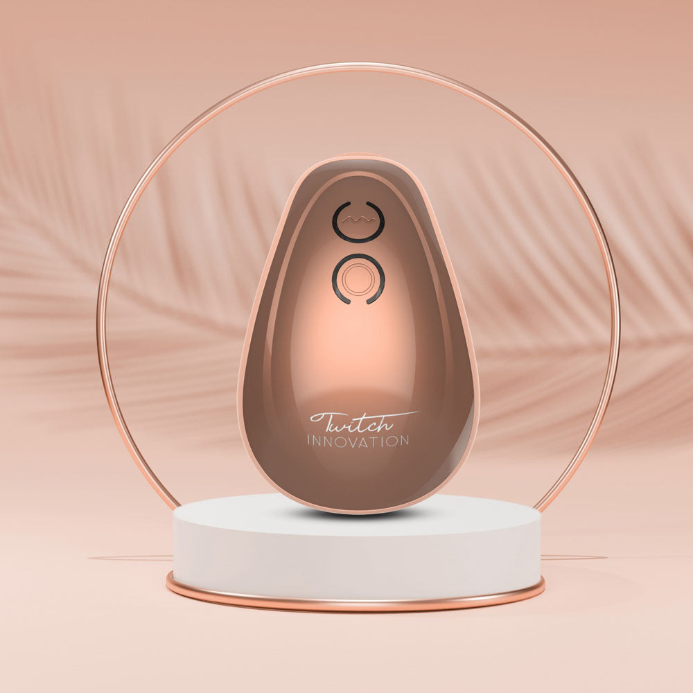 Shots Toys | Twitch 1 - Rose Gold USB Rechargeable Suction Vibrator