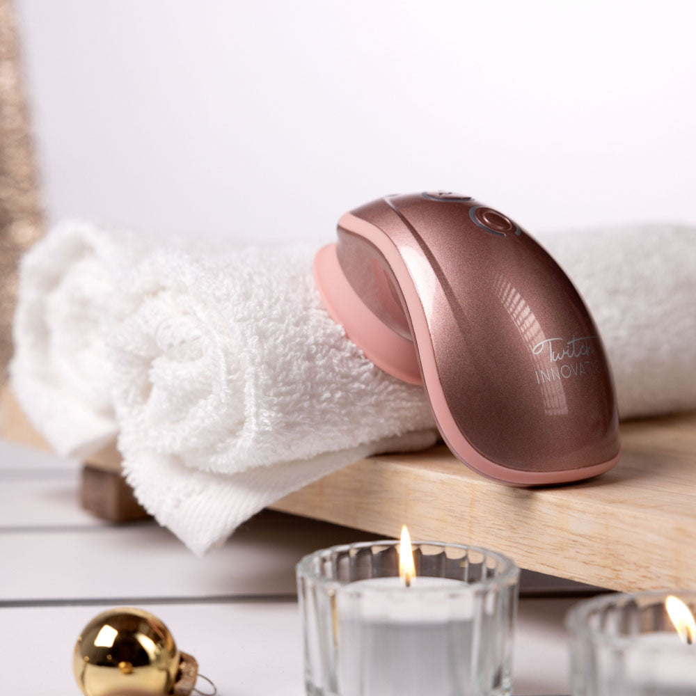 Shots Toys | Twitch 1 - Rose Gold USB Rechargeable Suction Vibrator