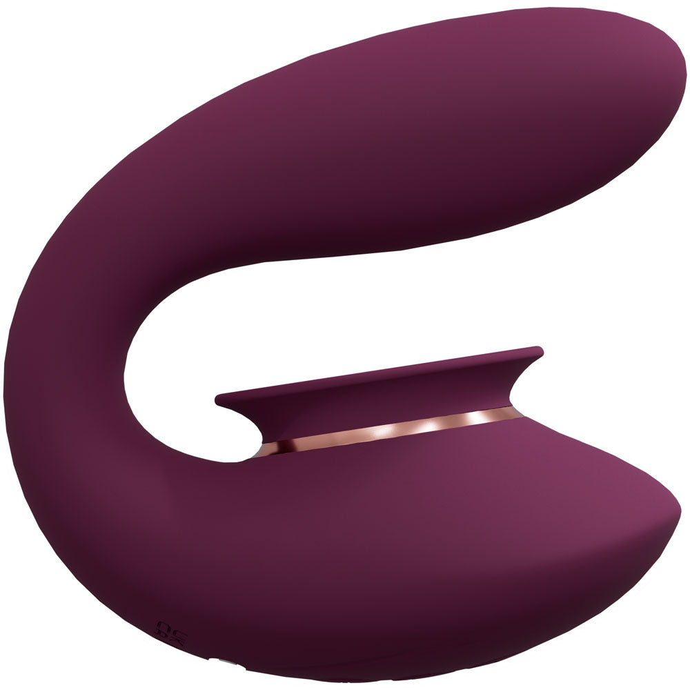 Shots Toys | Twitch 3 - Burgundy USB Rechargeable Suction Vibrator