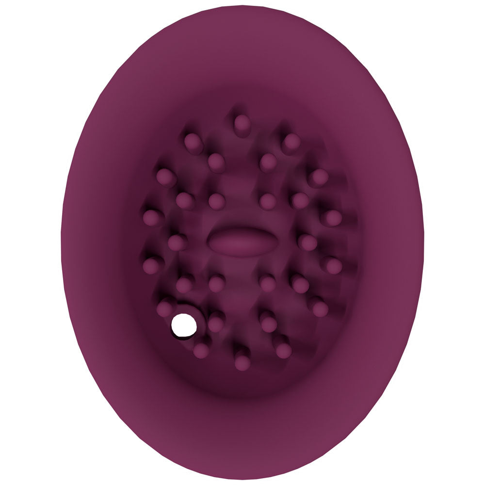 Shots Toys | Twitch 3 - Burgundy USB Rechargeable Suction Vibrator