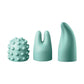 JimmyJane Canna - Teal 21.8cm Massage Wand with 3 Interchangeable Heads