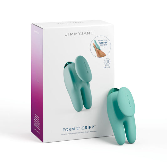 JimmyJane Form 2 Gripp - Teal 9.7cm USB Rechargeable Handheld Stimulator