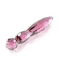 JimmyJane Dillenia Cissus - Clear Pink Glass 19.5cm Dildo