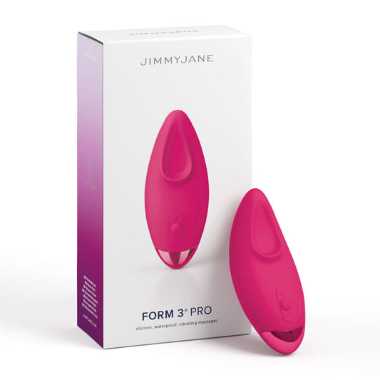 JimmyJane Form 3 PRO - Pink 10.2cm USB Rechargeable Handheld Stimulator