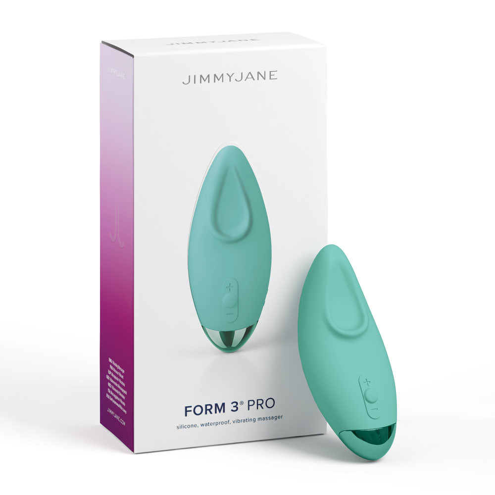 JimmyJane Form 3 PRO - Teal 10.2cm USB Rechargeable Handheld Stimulator