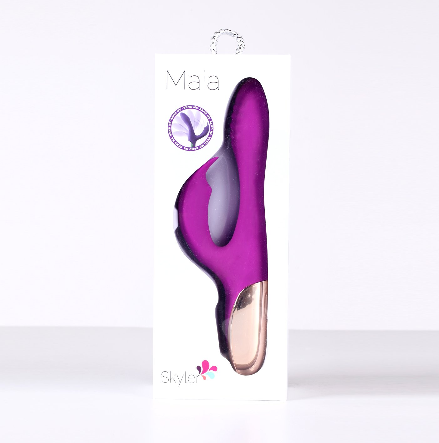 Maia Toys | Maia Skyler Purple 21.6cm USB Rechargeable Bendable Rabbit Vibrator