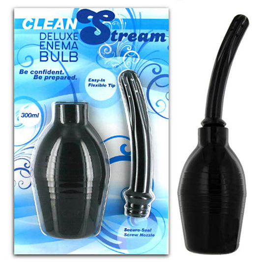 Cleanstream Deluxe Enema Bulb Black Douche