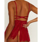 Muse Lingerie Red Floral Eyelash Lace + Mesh Size S/M/L