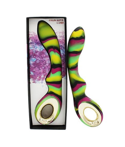 AAPD | Colourful Camo Magic G-Spot Vibrator Green