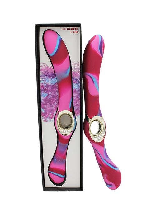 AAPD | Colourful Camo Entice Double Ended Vibrator Pink