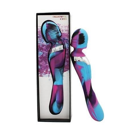 AAPD | Colourful Camo Beja 2in1 Vibrator Blue