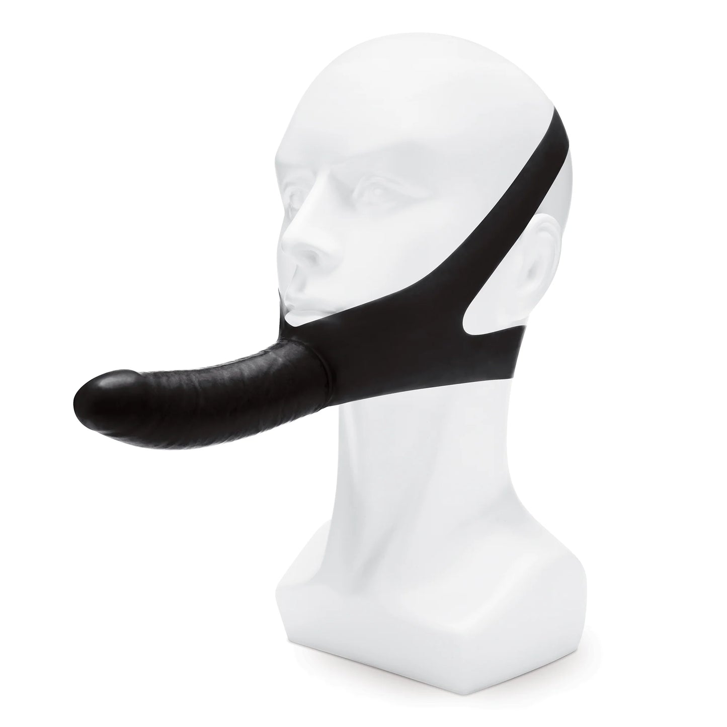 Lux Fetish The Original Facilitator - Facial Dildo Strap-On - Black