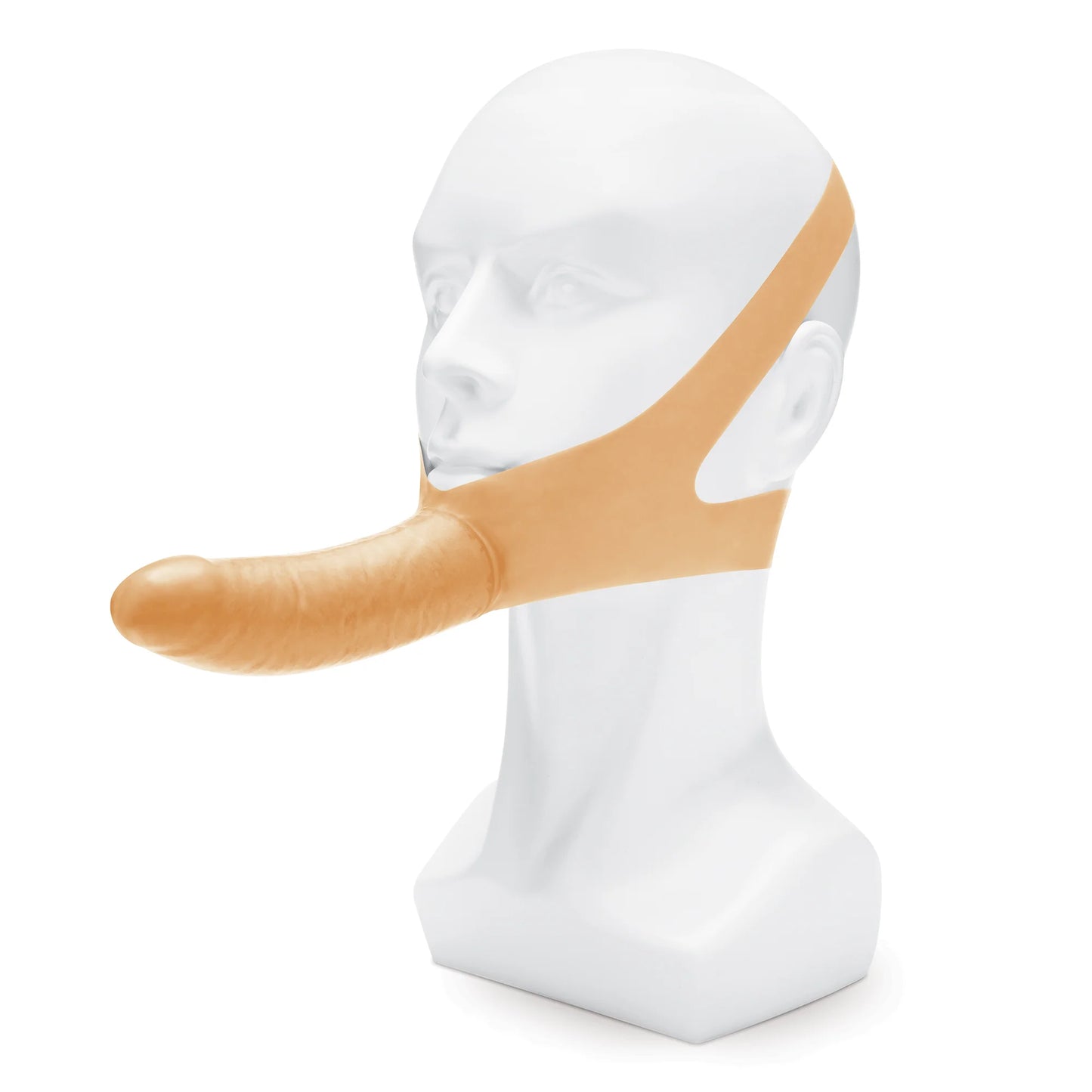 Lux Fetish The Original Facilitator - Facial Dildo Strap-On - Cream