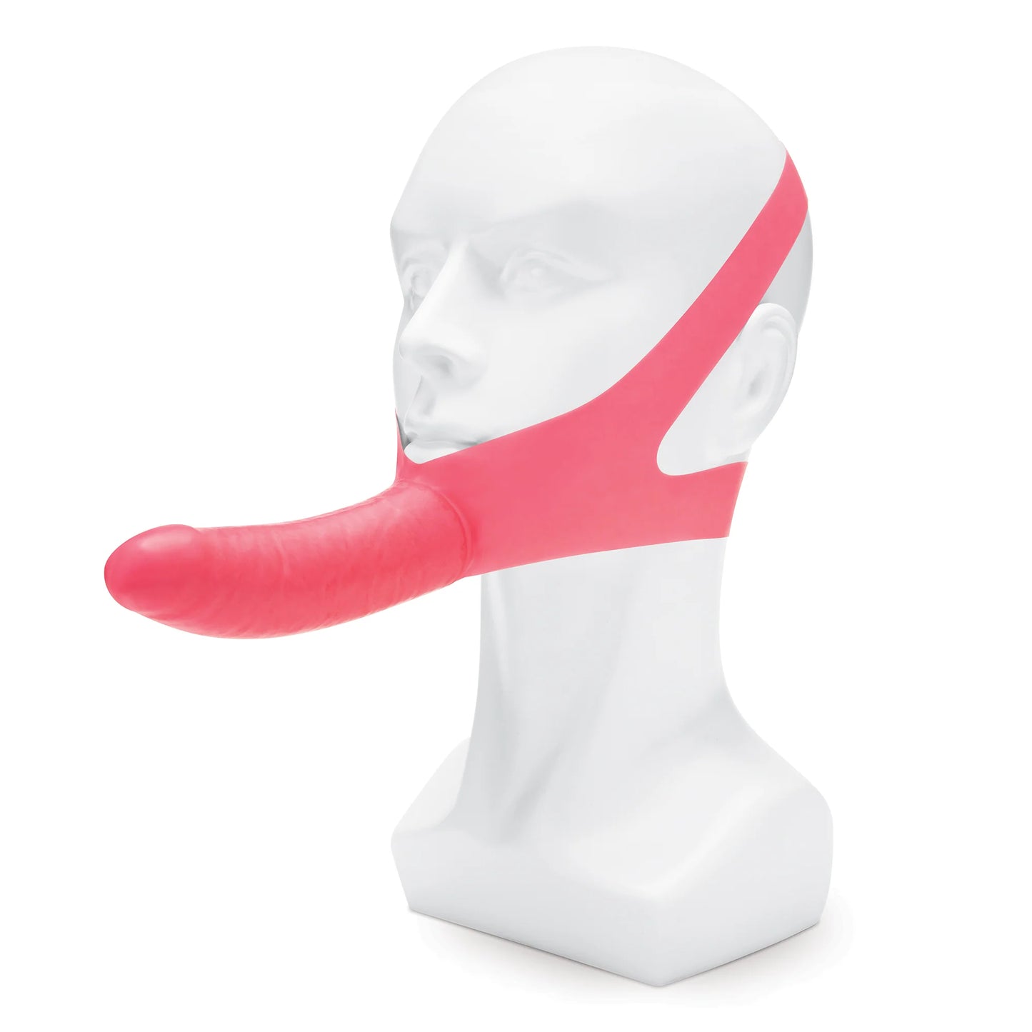 Lux Fetish The Original Facilitator - Facial Dildo Strap-On - Pink