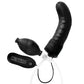 Lux Fetish 6" Inflatable Vibrating Curved Dildo with Remote