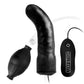 Lux Fetish 6" Inflatable Vibrating Curved Dildo with Remote