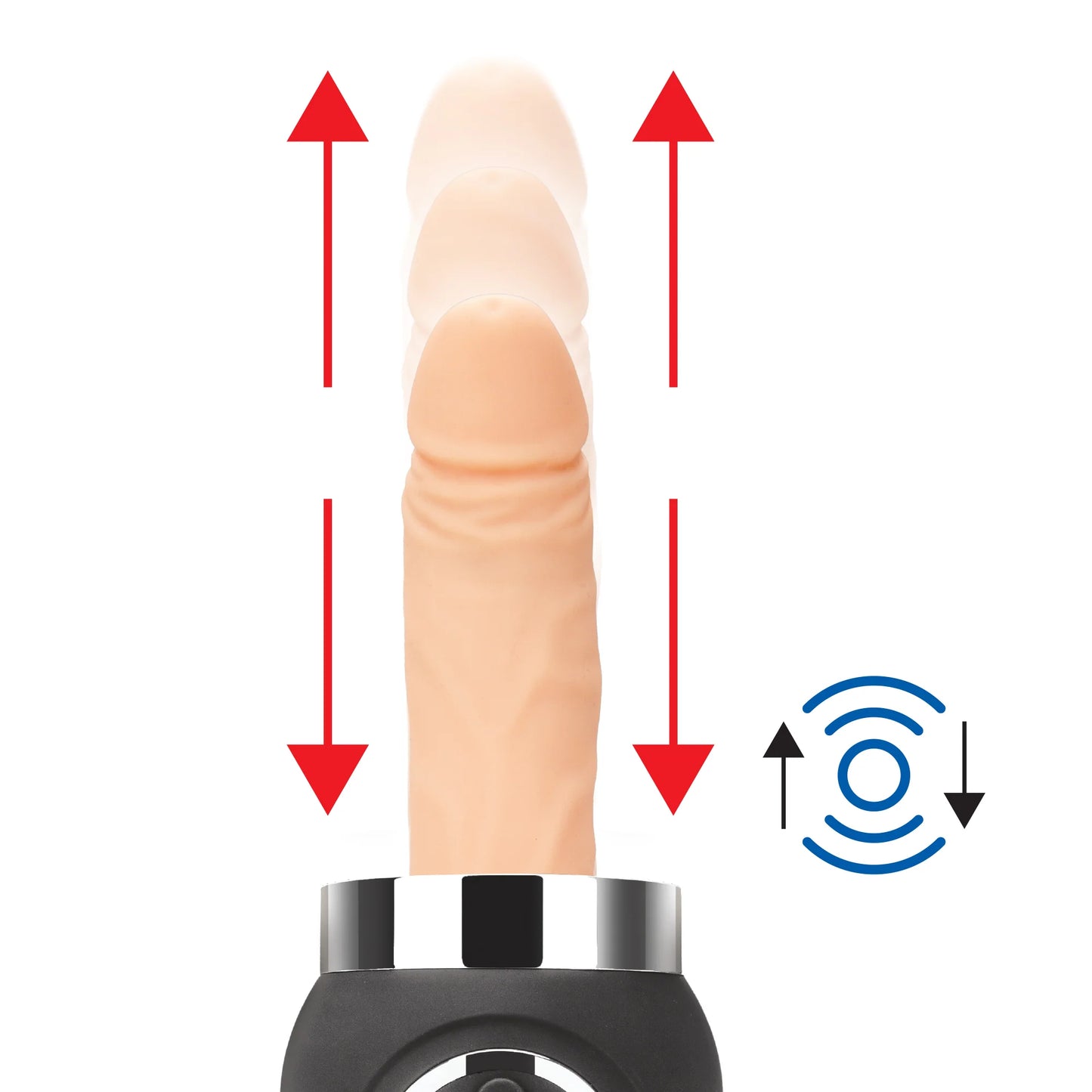 Lux Fetish Thrusting Remote-Controlled Rechargeable Compact Sex Machine