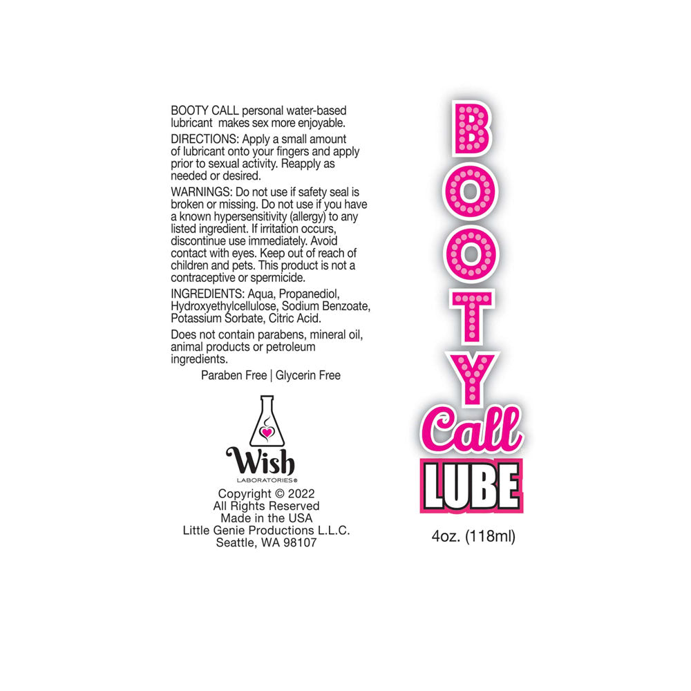 Little Genie | Booty Call Lube - Water Based Lubricant 120ml