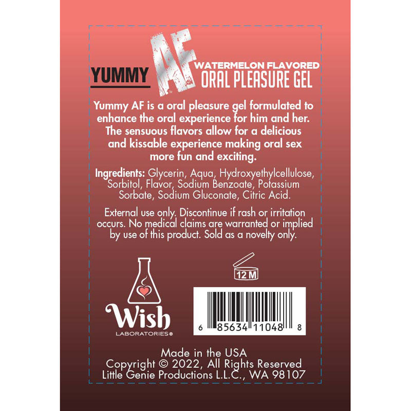 Little Genie | Yummy AF Oral Pleasure Gel Watermelon 65ml