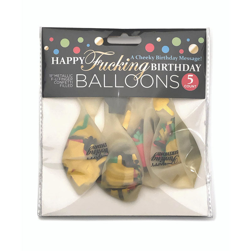 Little Genie | Happy Fucking Birthday Confetti Balloons