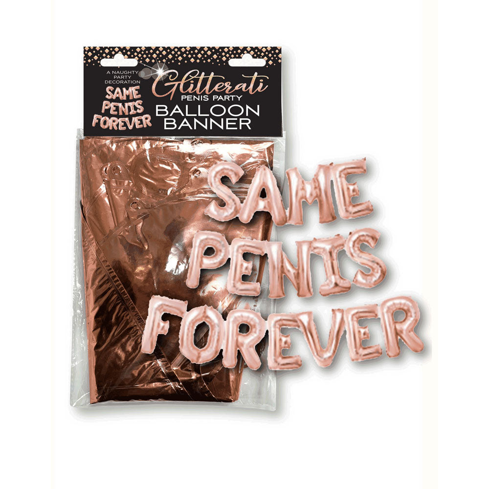 Little Genie | Glitterati Same Penis Forever Balloon Banner