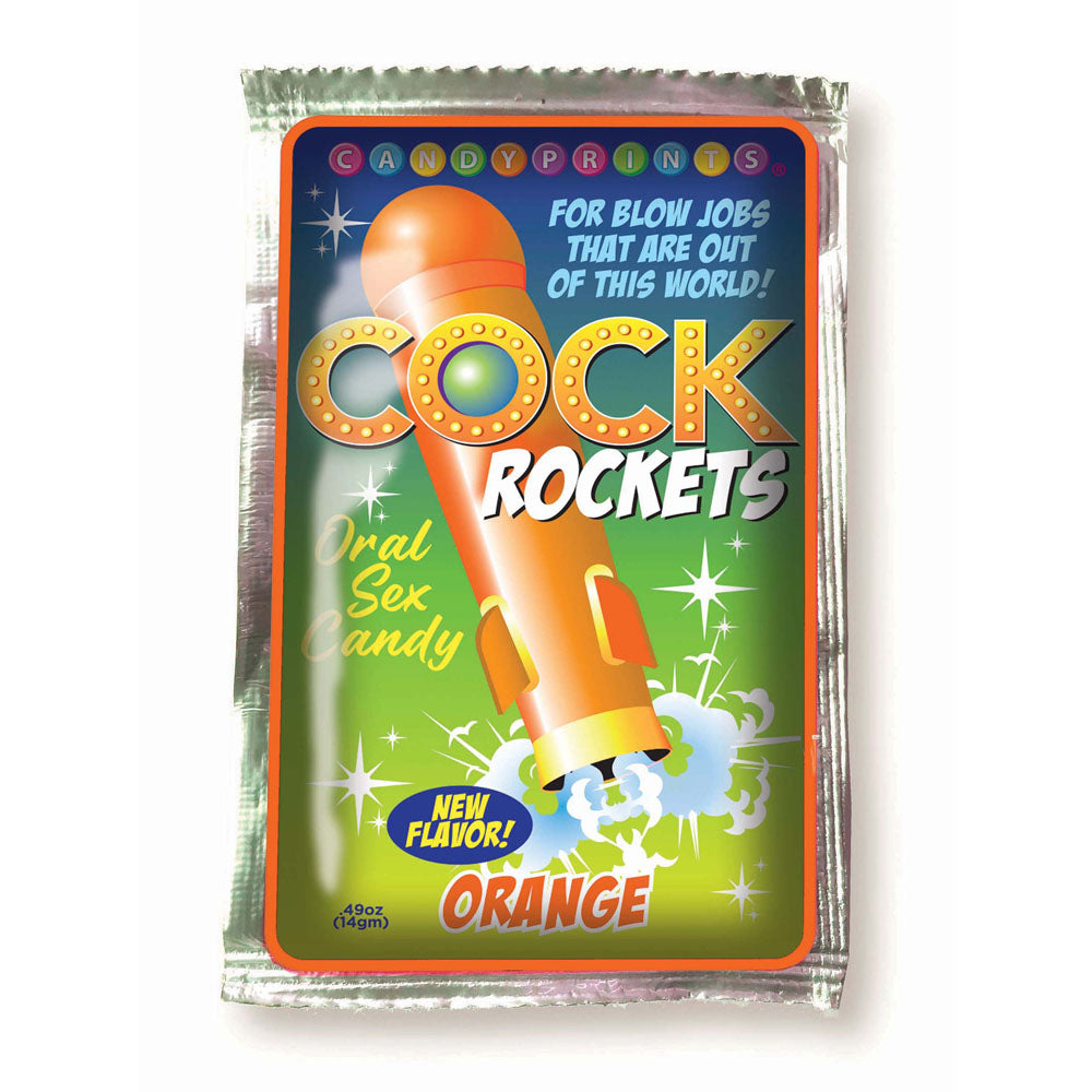 Little Genie | Cock Rockets - Orange Flavoured Oral Sex Candy - 15g