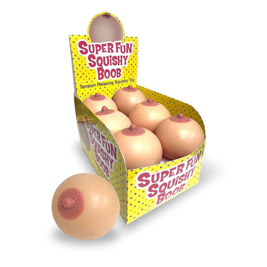 Little Genie | Super Fun Squishy Boobs - Boobie Stress Balls - Counter Display of 12