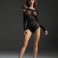 Cindy Love Long Sleeve Bodysuit Black Size OS