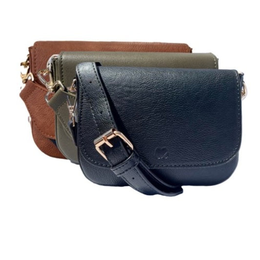 Liberty Love Crossbody Vegan Leather Saddle Bag