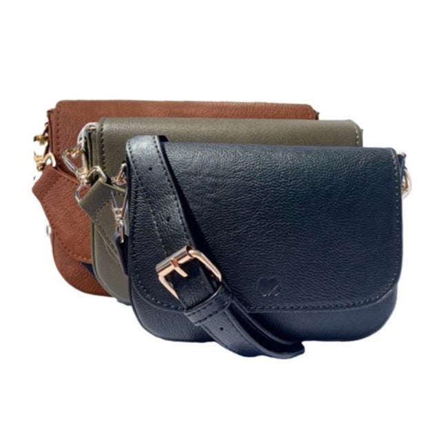 Liberty Love Crossbody Vegan Leather Saddle Bag