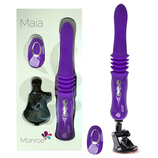 Maia Toys | Maia Monroe Purple 38cm USB Rechargeable Thrusting Vibrator