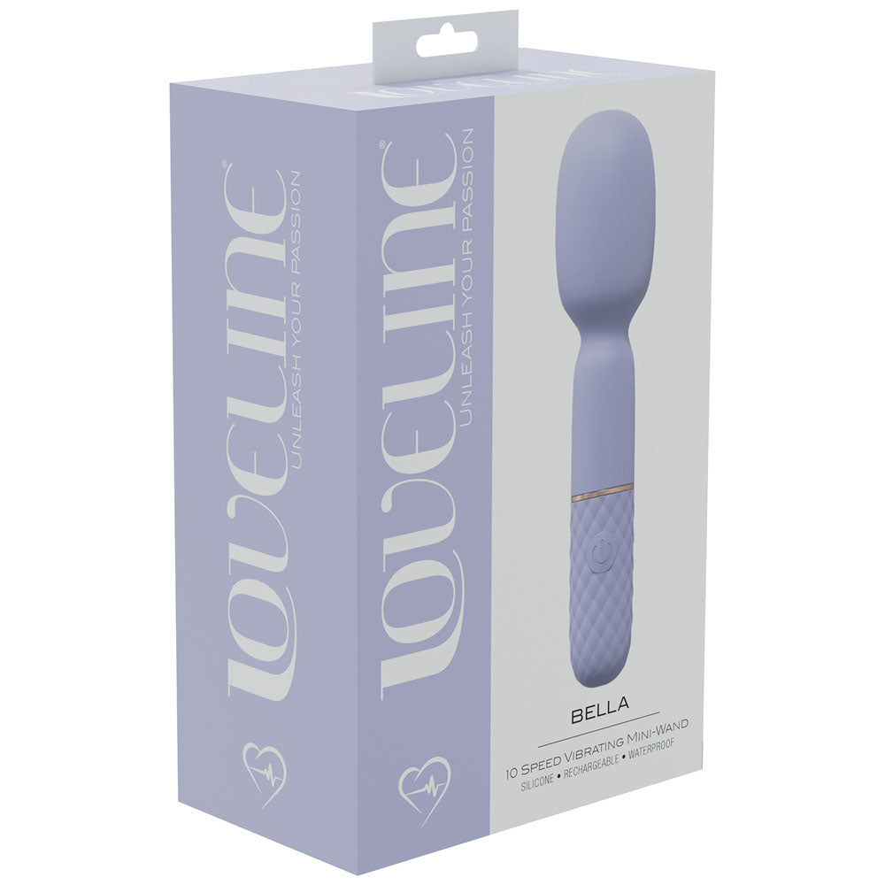 LOVELINE Bella - Lavender 14cm USB Rechargeable Massage Wand Vibrator