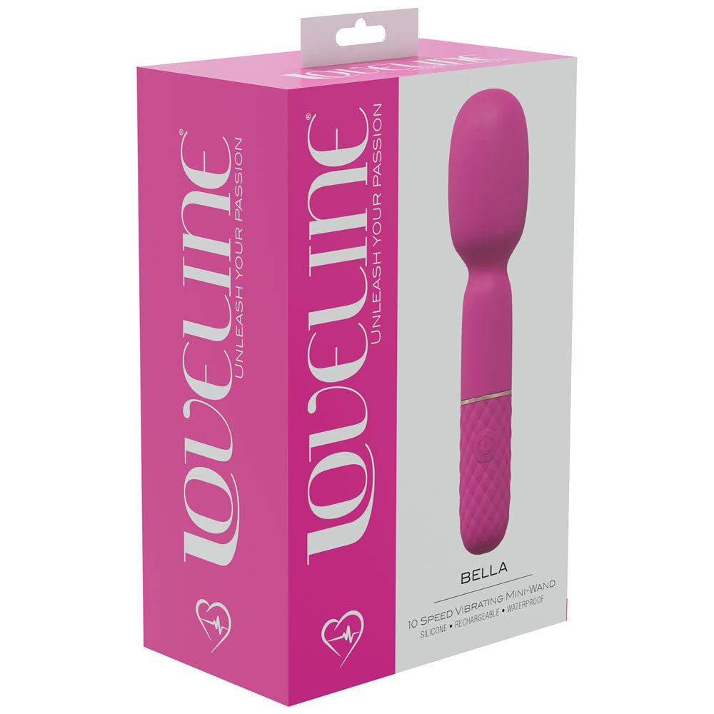 LOVELINE Bella - Pink 14cm USB Rechargeable Massage Wand Vibrator