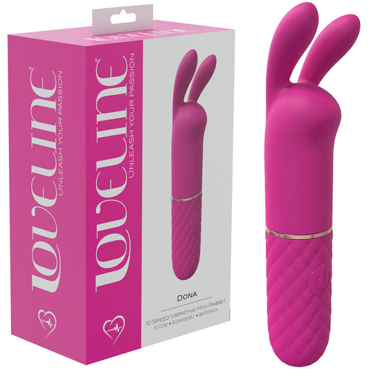 LOVELINE Dona - Pink 11cm USB Rechargeable Mini Vibrator