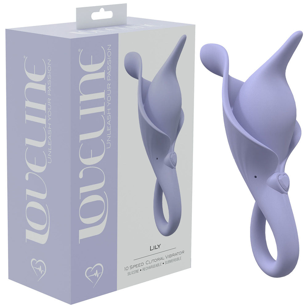 LOVELINE Lily - Lavender USB Rechargeable Stimulator Clitoral Vibrator