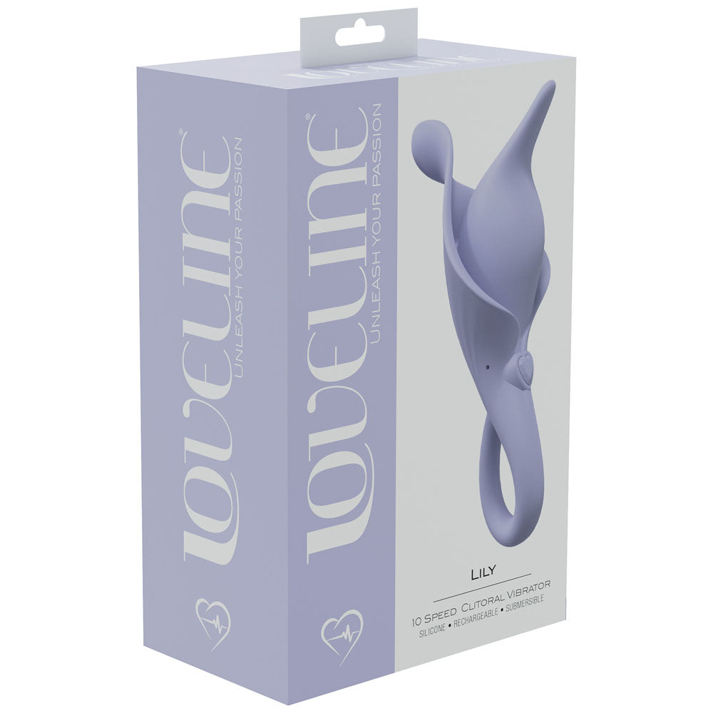 LOVELINE Lily - Lavender USB Rechargeable Stimulator Clitoral Vibrator