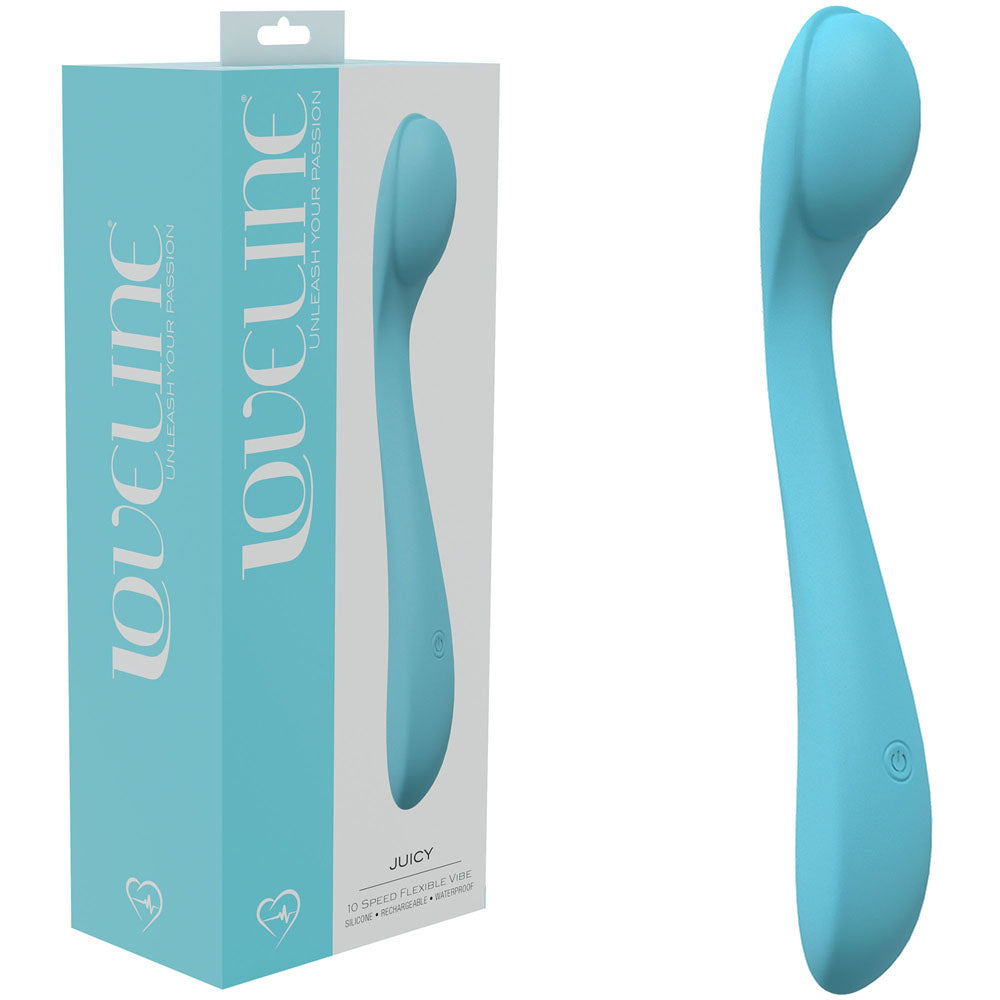 LOVELINE Juicy - Blue 21.5cm USB Rechargeable G-Spot Vibrator