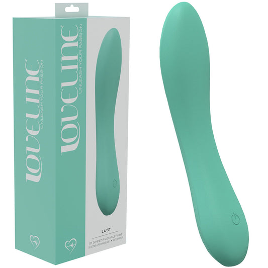 LOVELINE Lust - Green 17cm USB Rechargeable Vibrator