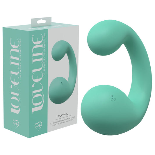 LOVELINE Playful - Green 8.5cm Dual Vibrator