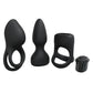 LOVELINE Pleasure Kit - Black Interchangeable Sleeves Male Kit - 3 Piece Set