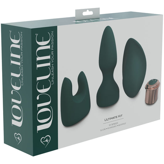 LOVELINE Ultimate Kit - Green interchangeable Sleeve Bullet Kit - 3 Piece Set