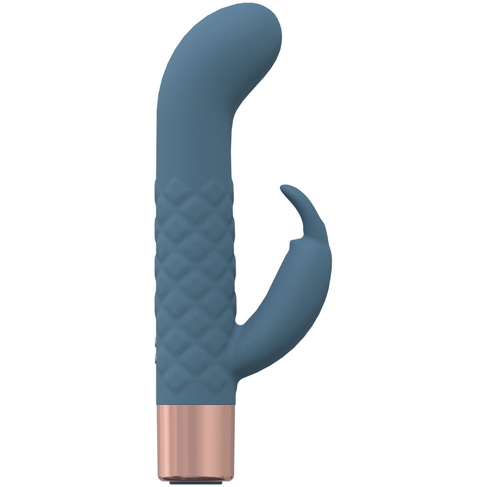 LOVELINE Devotion - Blue 14.2cm USB Rechargeable Rabbit Vibrator