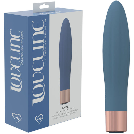 LOVELINE Fame - Blue 14.4cm USB Rechargeable Vibrator