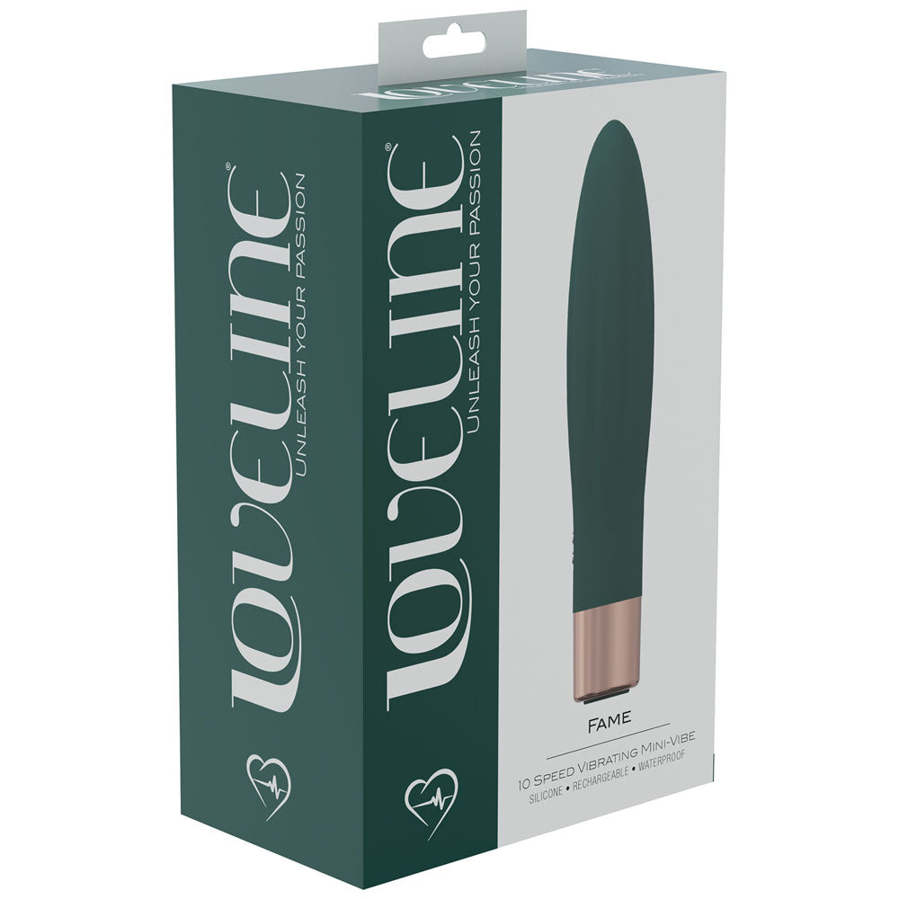 LOVELINE Fame - Green 14.4cm USB Rechargeable Vibrator